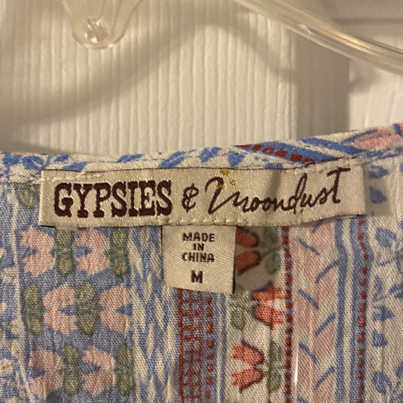 Gypsies & Moondust Croptop NWT Blue Purple Size Medium - Picture 4 of 5